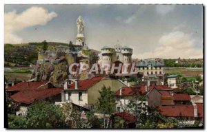 Modern Postcard Le Puy Holy City of Rock & # 39Espaly and Saint Joseph statuen