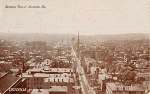 Louisville Kentucky Birdseye View Of City Antique Postcard K80867