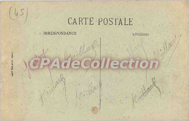 Postcard Montargis Old Bridge floor and the body Savings