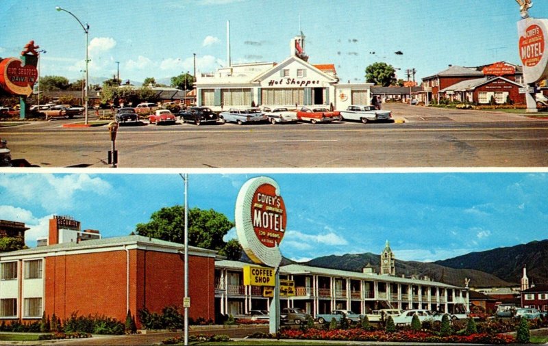 Utah Salt Lake City Covey's New America Motel & Coffee Shop 1961