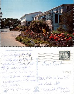 Yarmouth Nova Scotia Braemar Lodge Postcard Used (42983)