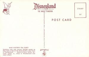 Disneyland, D-7, Mad Hatter's Tea Party, Vintage Postcard