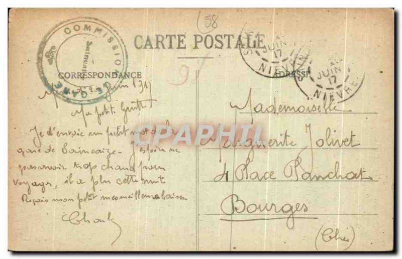 Old Postcard Apremont Le Chateau