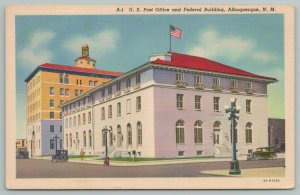 Albuquerque New Mexico~US Post Office & Federal Building~Vintage Postcard