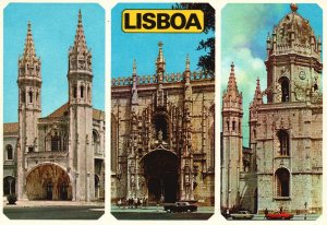 Postcard Pormenores Do Mosterio Historical Religious Building Lisbon Portugal