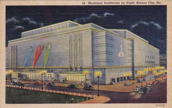 Missouri Kansas City Municipal Auditorium By Night