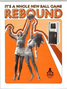 Rebound 1974 Video Arcade Game Promo Flyer Original Retro Artwork RARE Vintage