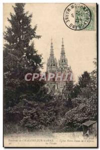 Chalons sur Marne - Church of Our Lady of L & # 39Epine - the Arrows - Old Po...