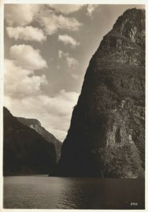 Norway Naeroyfjord Nærøyfjord Vintage RPPC BS17