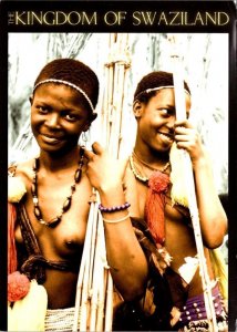 Kingdom Of Swaziland~Eswatini  TOPLESS SWAZI MAIDENS~REED DANCE  4X6 Postcard