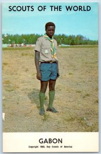 c1968 Gabon Scouts Of The World Boy Scouts Of America Youth Vintage Postcard