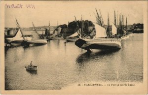 CPA CONCARNEAU - Le Port a marée basse (143753)