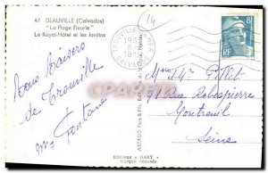 Modern Postcard Deauville La Plage Fleurie The Royal Hotel and gardens