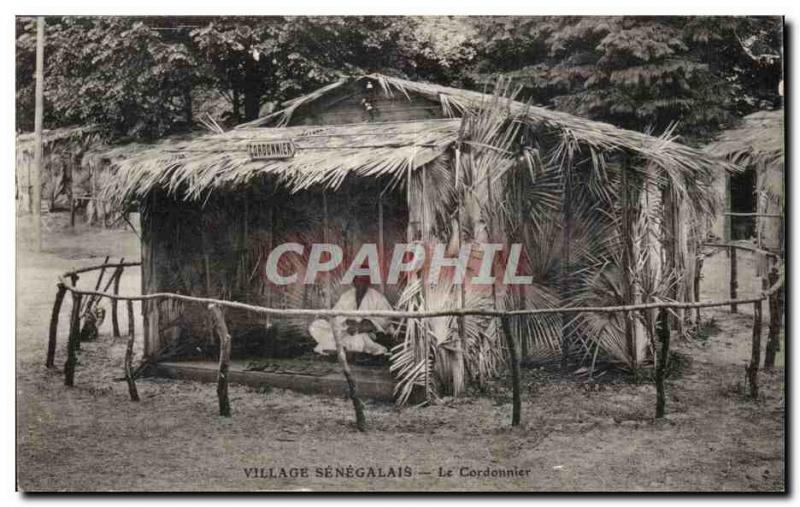 Old Postcard Senegal senagalais Village Cobbler