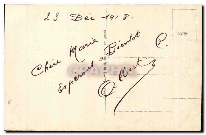 Old Postcard Mainz am Rhein