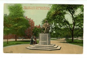 MA - Boston. William Lloyd Garrison Statue, Commonwealth Avenue