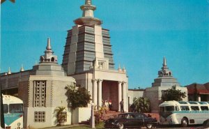 Honolulu Hawaii 1950s Bus Nuuanu Soto Mission Crocker autos Postcard 21-11693