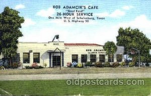 Bob Adamcik's Cafe, Schulenburg, Texas, USA 1949 very light crease left botto...