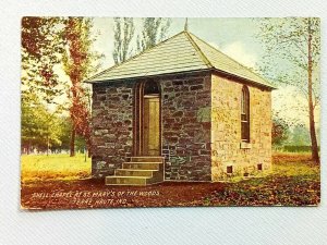 Vintage Postcard 1909 Shell Chapel at St. Mary's of Woods Terre Haute IN Indiana