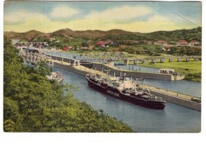 Dear Doctor, Miraflores Locks, Panama, Used 1957, Ships, Textured