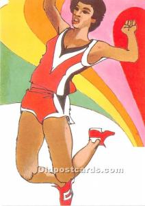 Original Artwork by Robert Peak, 1984 Summer Olympics Women's Long Jump Olymp...