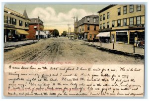 1906 Broadway Looking East Exterior West Derry New Hampshire NH Vintage Postcard