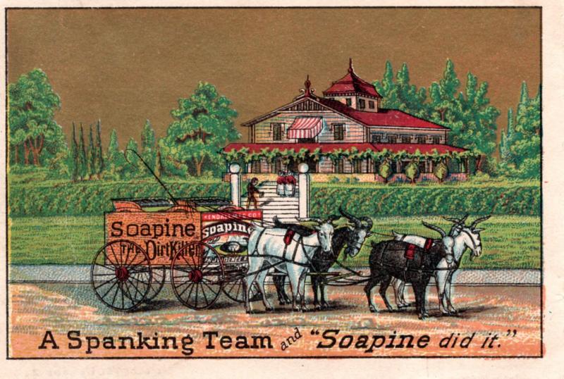 VICTORIAN TRADE CARD, SOAPINE.