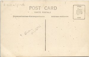 PC PAKISTAN, RAWALPINDI, STATUE, Vintage REAL PHOTO Postcard (b43332)