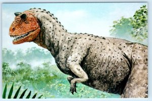 CARNOTAURUS Dinosaur ~ 1992 Artist Signed Dave Marrs  4x6 DinoCardz Postcard