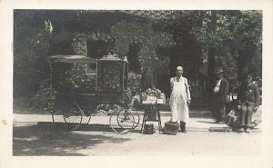 Dayton OH Cretors Popcorn Peanut Wagon One Arm Man Real Photo Postcard