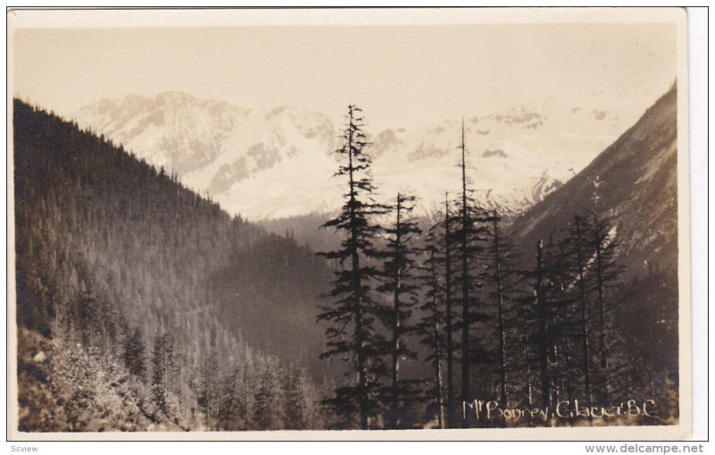 GLACIER, British Columbia, Canada, 1910-1930's; Mt. Bonney