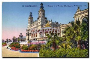 Old Postcard Monte Carlo Casino and Theater