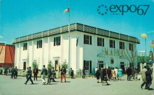 Canada Expo 67 Montreal The State Of Maine Pavilion Chrome Postcard 08.14