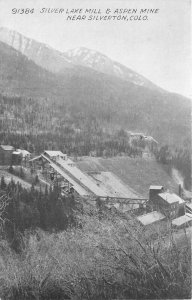 Postcard Colorado Silverton Lake Mill Aspen  Mine occupational C-1910 Co24-2600