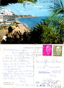 Vista desde la playa, Torremoinos, Spain (9163)