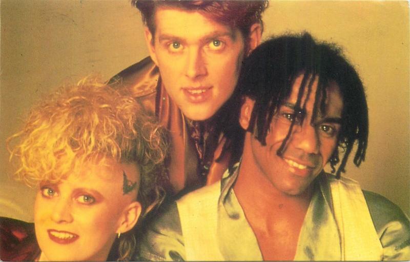 Thompson Twins music band postcard