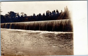 rppc postcard River Dam AZO 1904-1918