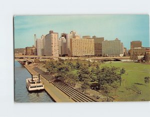 Postcard A view from the Manchester Bridge, Pittsburgh, Pennsylvania