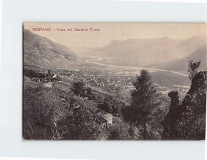 Postcard View of Tyrol Castle Merano Italy
