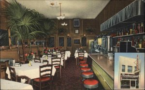 Thomasville Georgia GA Blane's Restaurant Linen Postcard