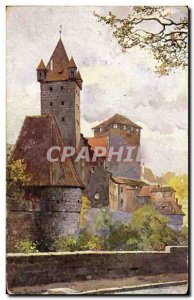 Postcard Old Nurnberg Luginsland