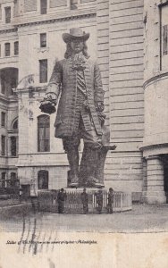 PHILADELPHIA, Pennsylvania PU-1907 Statue Of Wm. Penn On The Summit Of City Hall