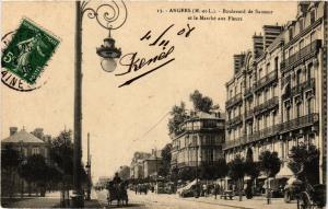 CPA ANGERS - Boulevard de SAUMUR et le Marche aux Fleurs (296955)