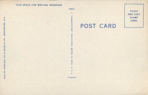 United States Washington D.C. Treasury Department Linen Postcard