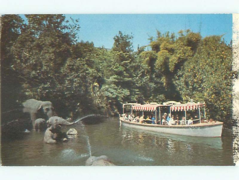 Pre-1980 ADVENTURELAND ELEPHANT BATHING POOL AT DISNEYLAND Anaheim CA p2917