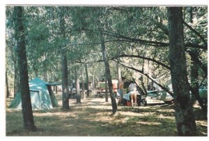 Tent Camping, Sand Hills, Port Burwell, Ontario, Vintage Chrome Postcard #2