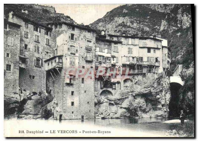Old Postcard Dauphine Pont Royans Vercors