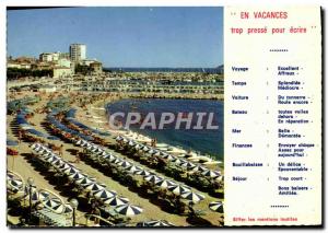 Old Postcard Sainte Maxime Sur Mer Beach