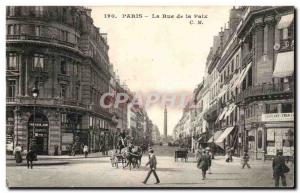 Paris Postcard Old Street of Peace