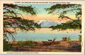 Yellowstone Lake And Colter Peak Yellowstone National Park Montana Postcard